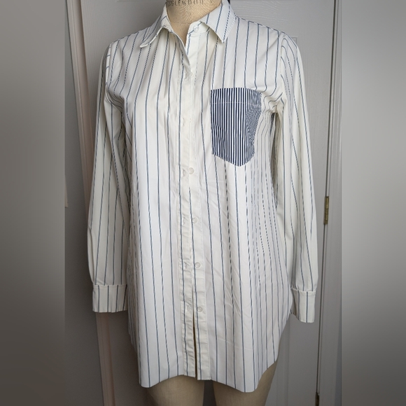 Lysse Navy and White Striped Tunic - Picture 10 of 10